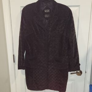 Vintage KAOS Andy Jones Quilted Velvet Sport Jacket 